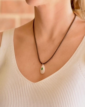 Farrah B Me Espresso Cord Necklace