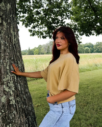 Free People Atlas Dolman Tee in fallen leaf