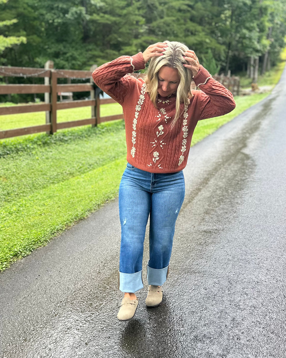 Love Me Cable Knit Sweater
