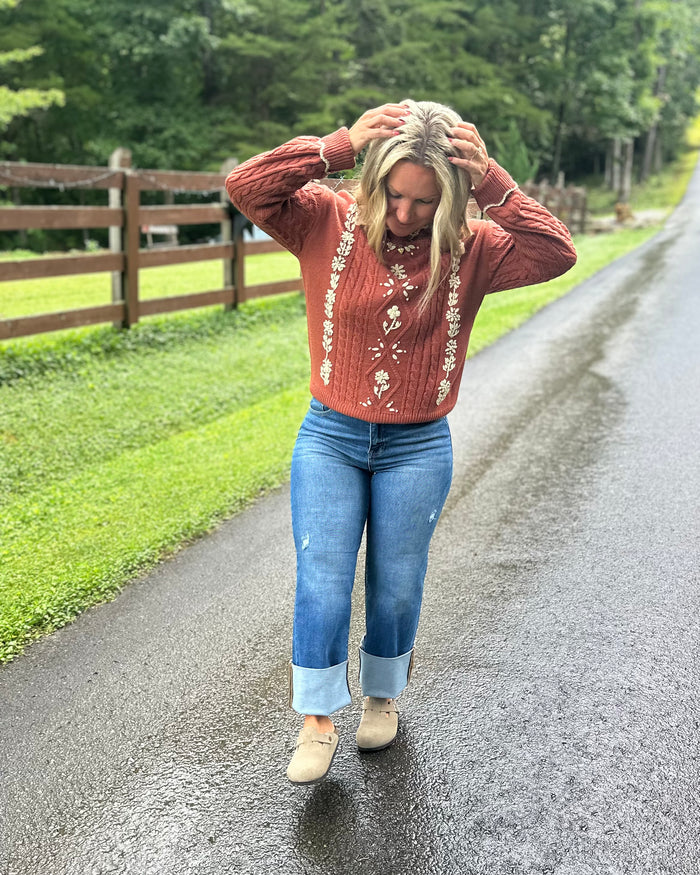 Love Me Cable Knit Sweater