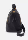 Hobo Fern Sling Bag in Pebbled Black Leather