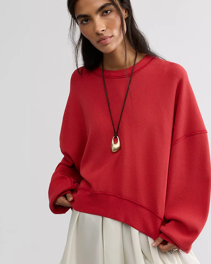 Free People Skyline Tee in Salsa