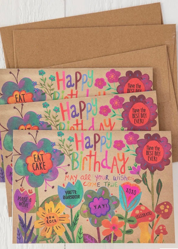 Natural Life Happy Birthday Card Bundle Set of 3