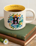 Natural Life Initial Mugs