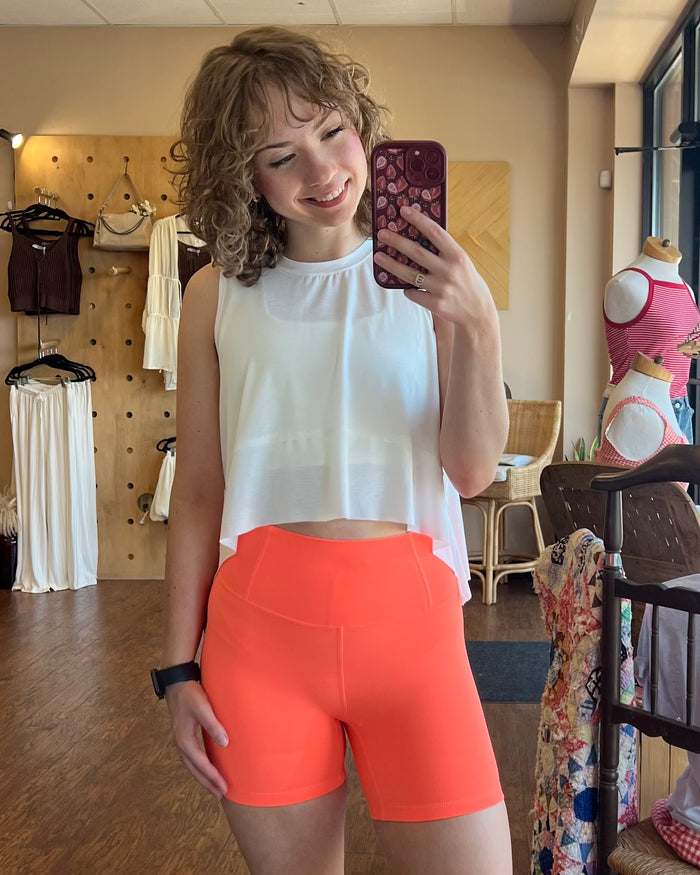 Free People Never Better Bike Shorts in Burning Up