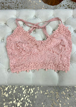 Pink Live In Lace Bralette