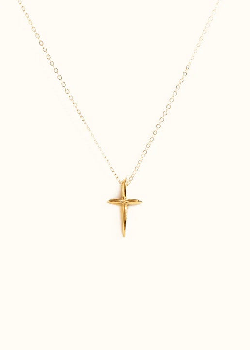 Able Droplet Cross Necklace