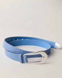 Free People Cannon Suede Belt in cornflower
