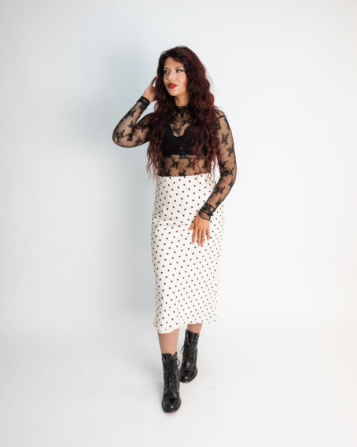 Free People Lady Lux Layering Top in Black