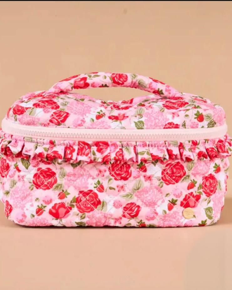 Glam & Go Quilted Cosmetic Bag