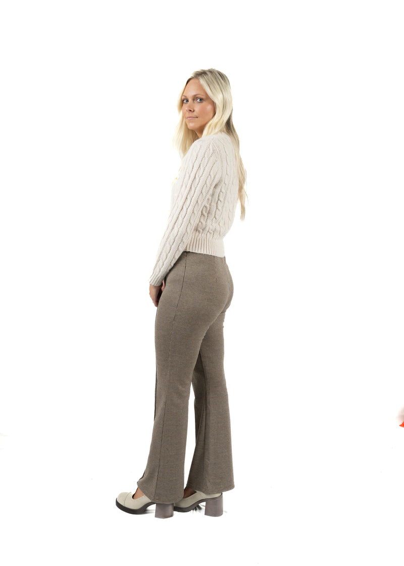 Jaquard Knit Flare Pants