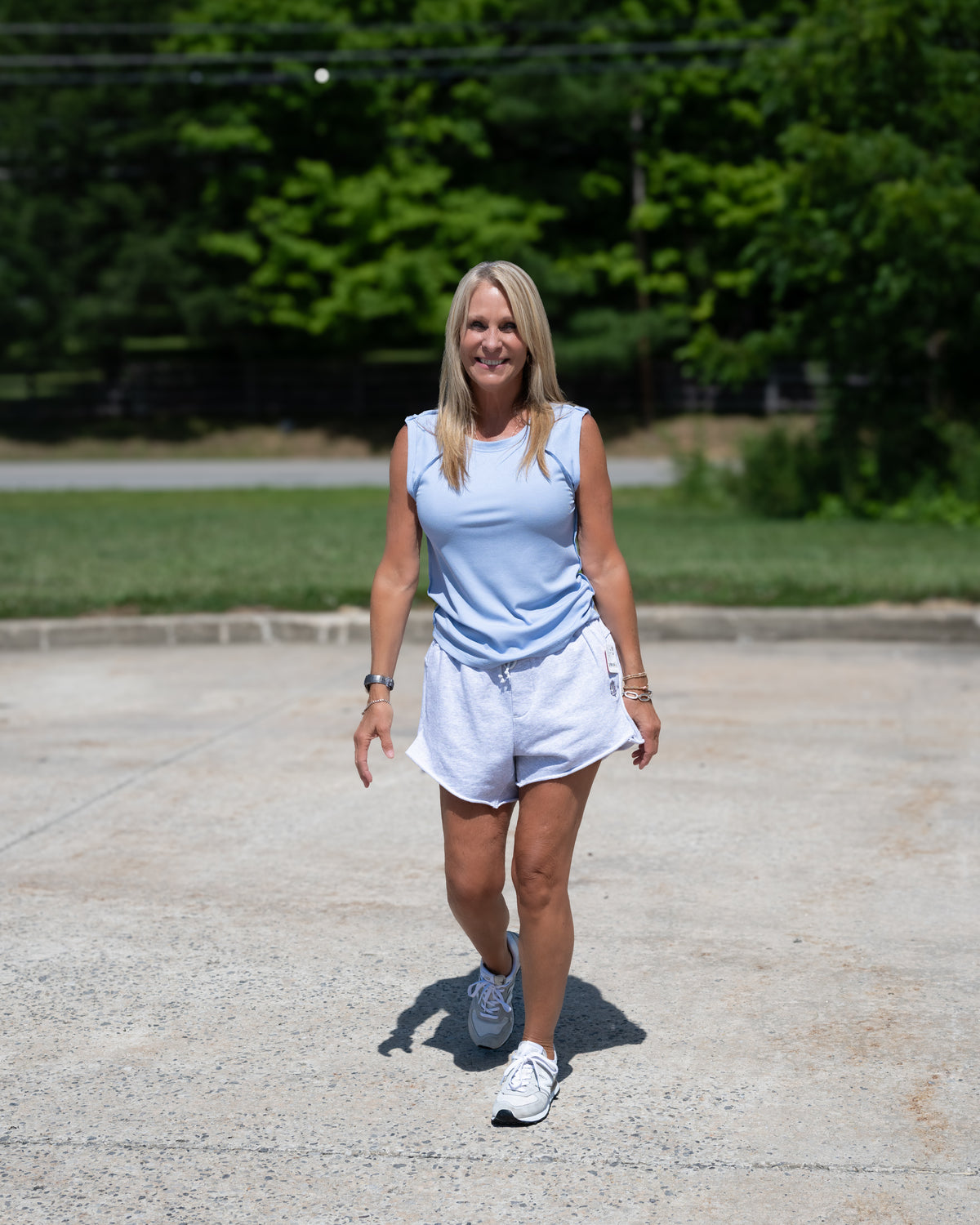 Free People Knockout Shorts in heather grey