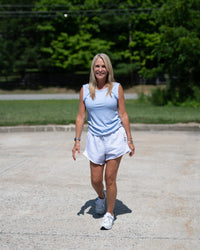 Free People Knockout Shorts in heather grey
