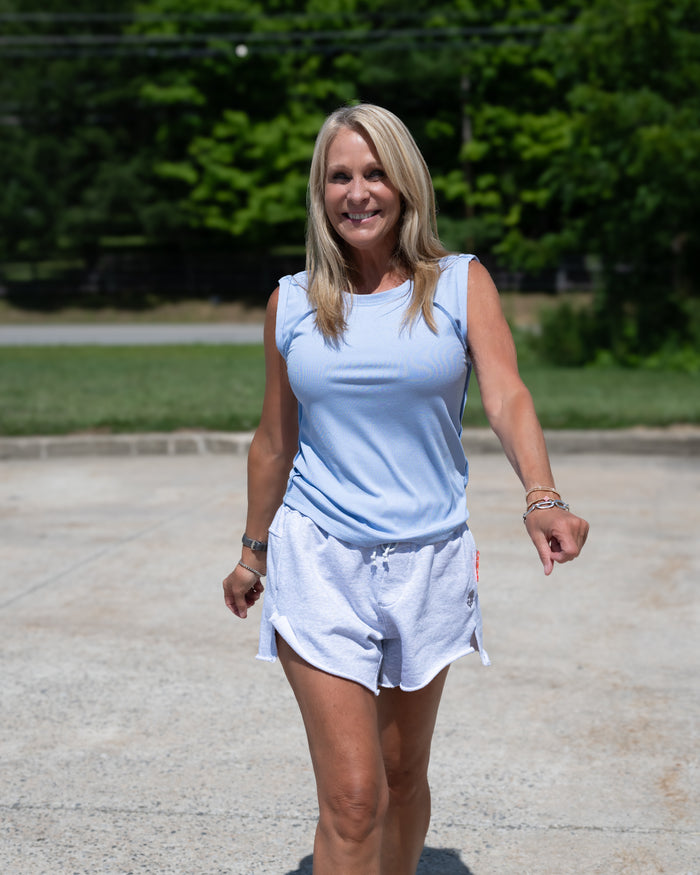 Free People Love My Twist Muscle Tank in Lunar Bloom