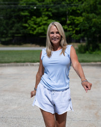 Free People Love My Twist Muscle Tank in Lunar Bloom
