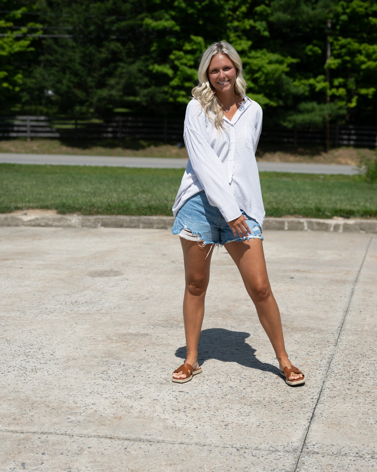 Straight Up Relaxed Button Down