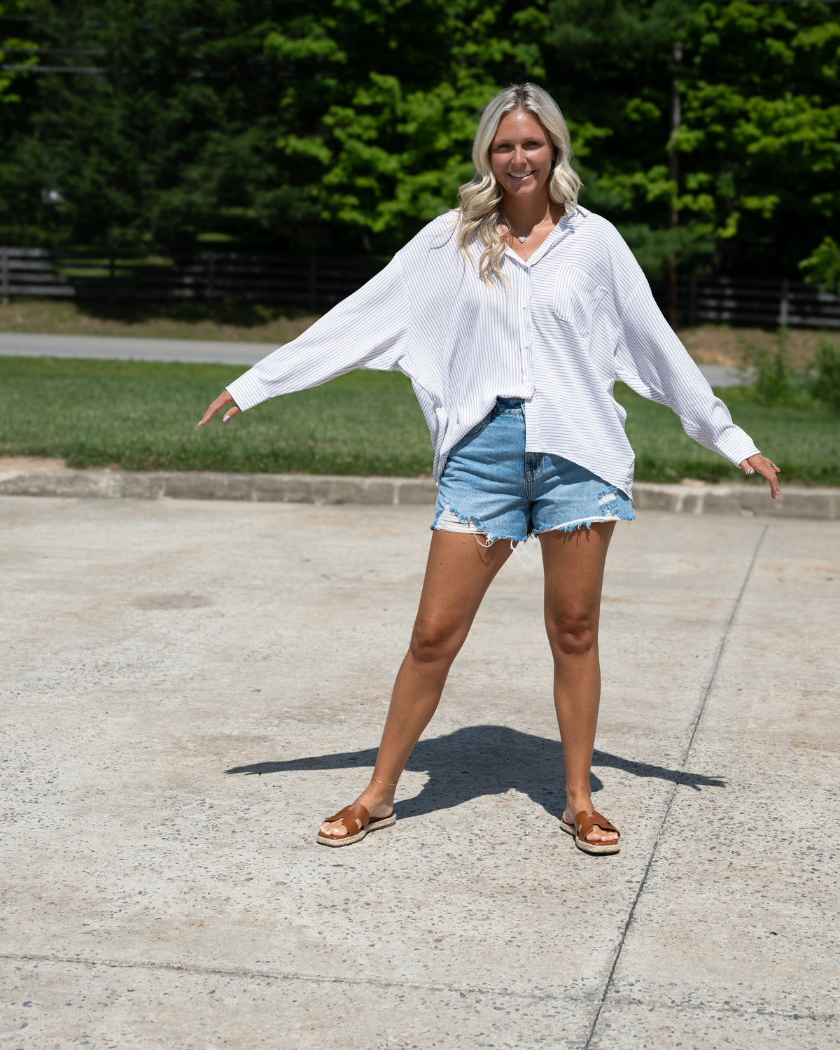 Straight Up Relaxed Button Down
