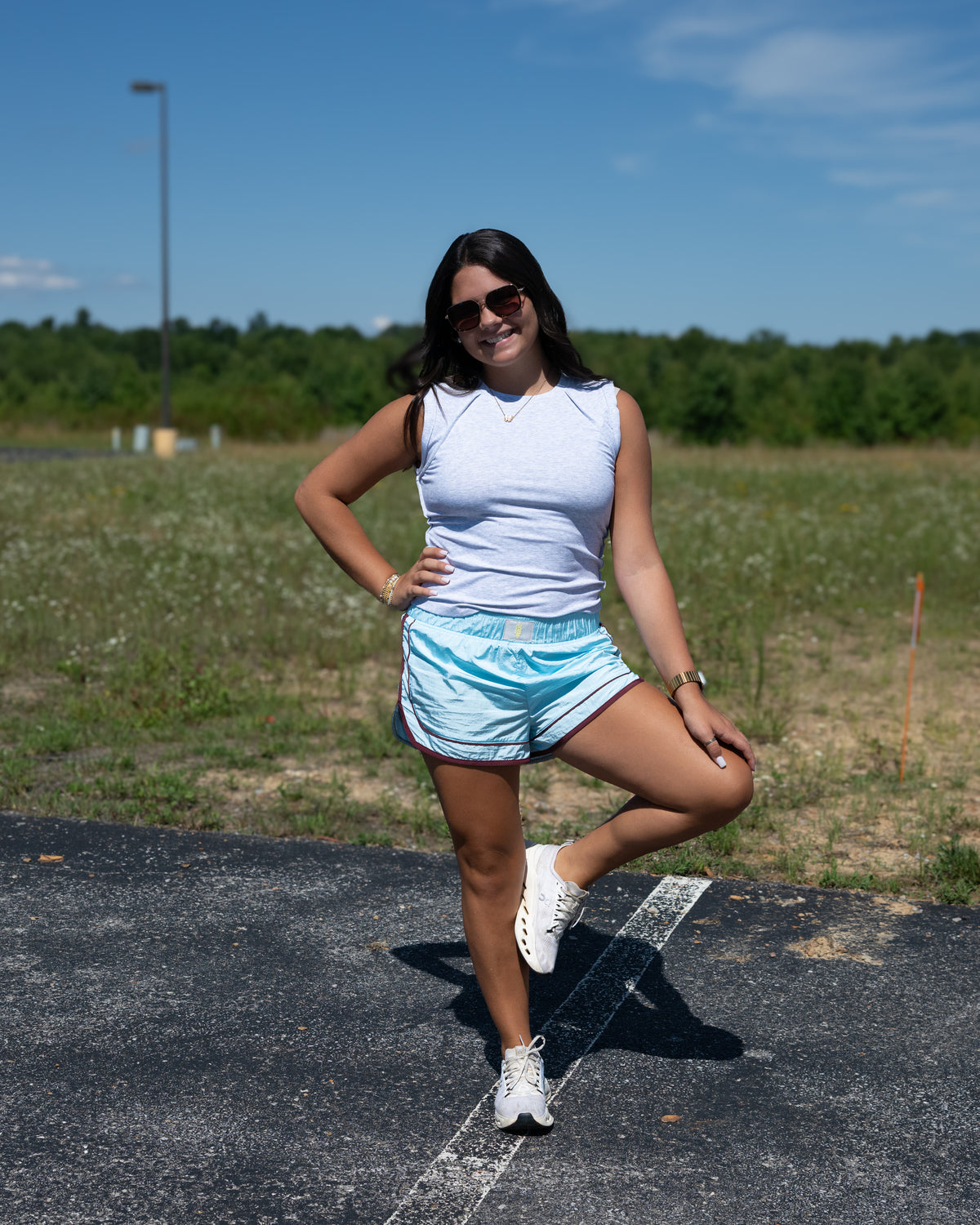Free People Love My Twist Muscle Tank in Heather Grey