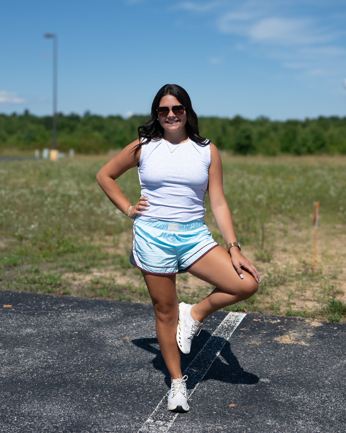 Free People Love My Twist Muscle Tank in Heather Grey