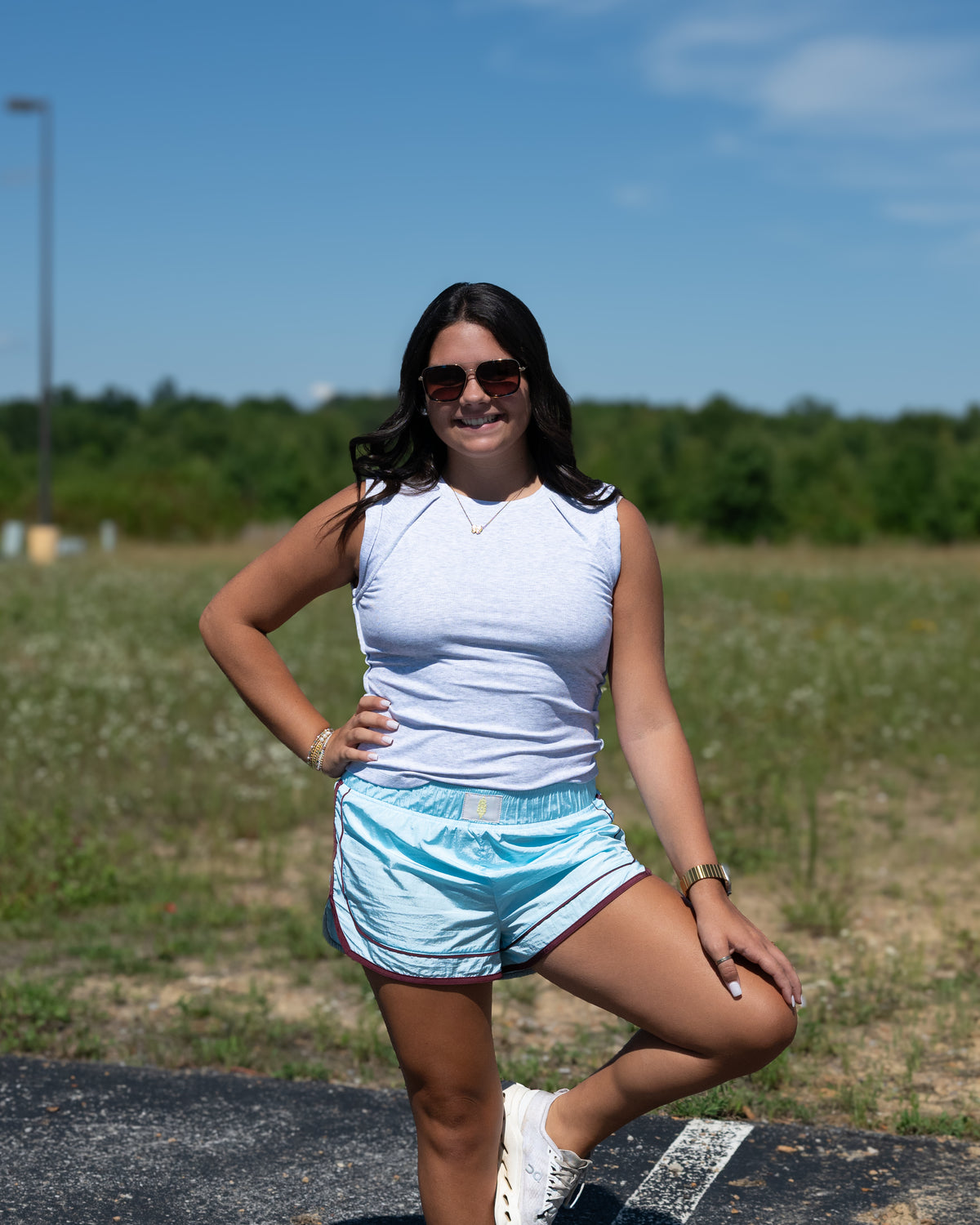Free People Love My Twist Muscle Tank in Heather Grey