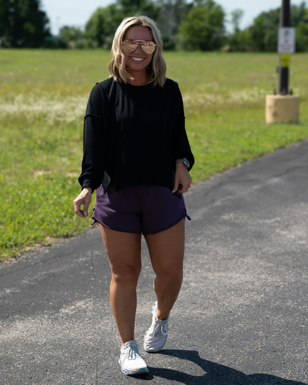 Free People All My love Long Sleeve Top in Black