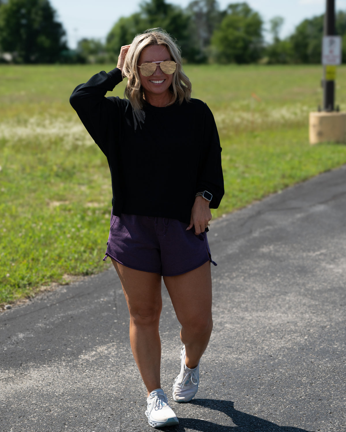Free People All My love Long Sleeve Top in Black