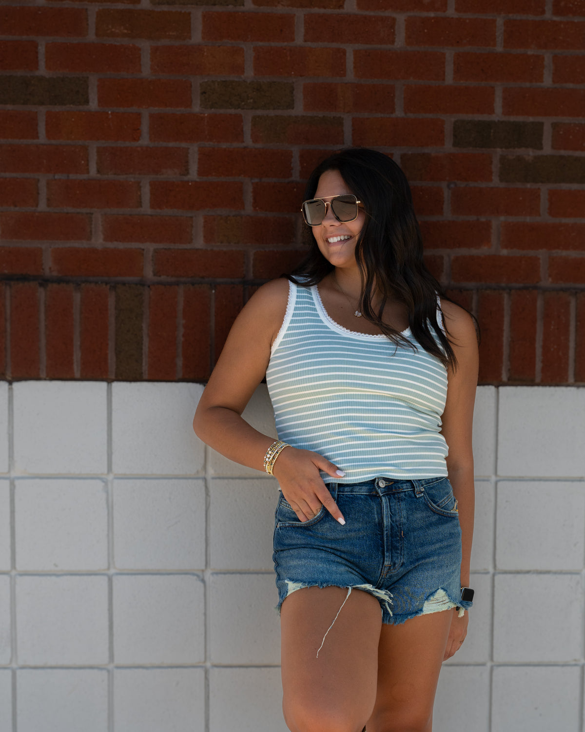 Sadie & Sage Deja Vu Stripe Tank