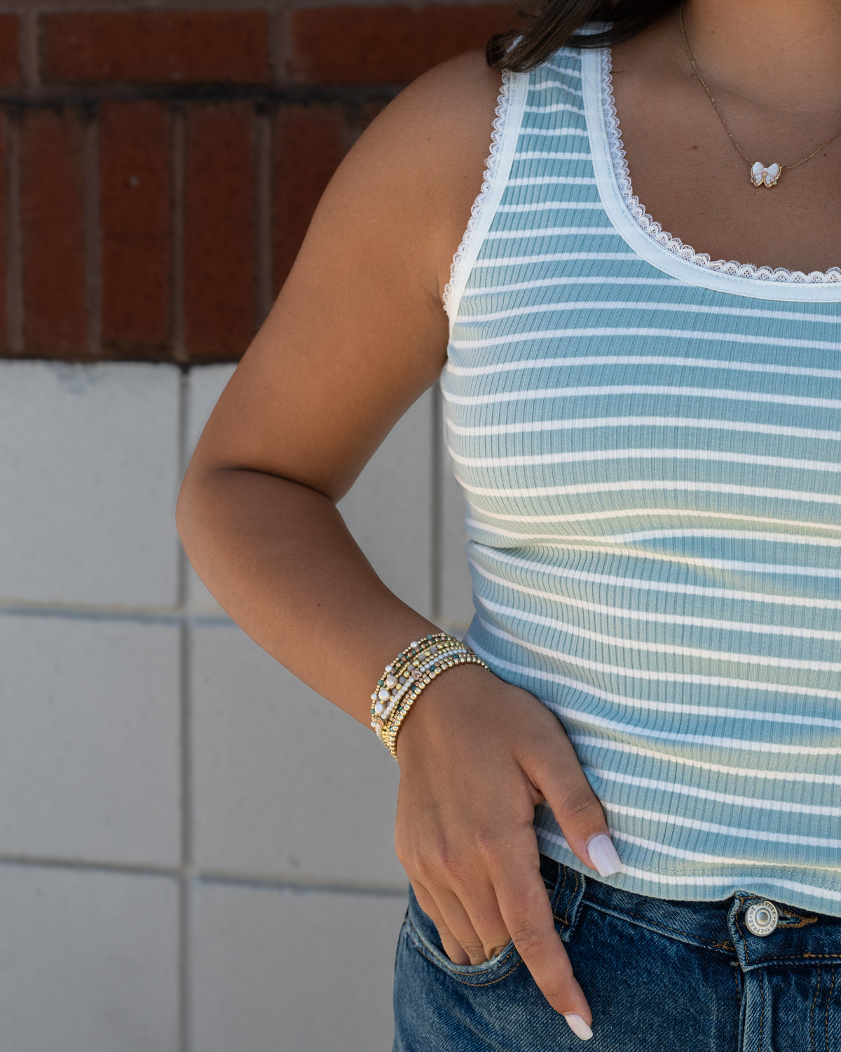 Sadie & Sage Deja Vu Stripe Tank