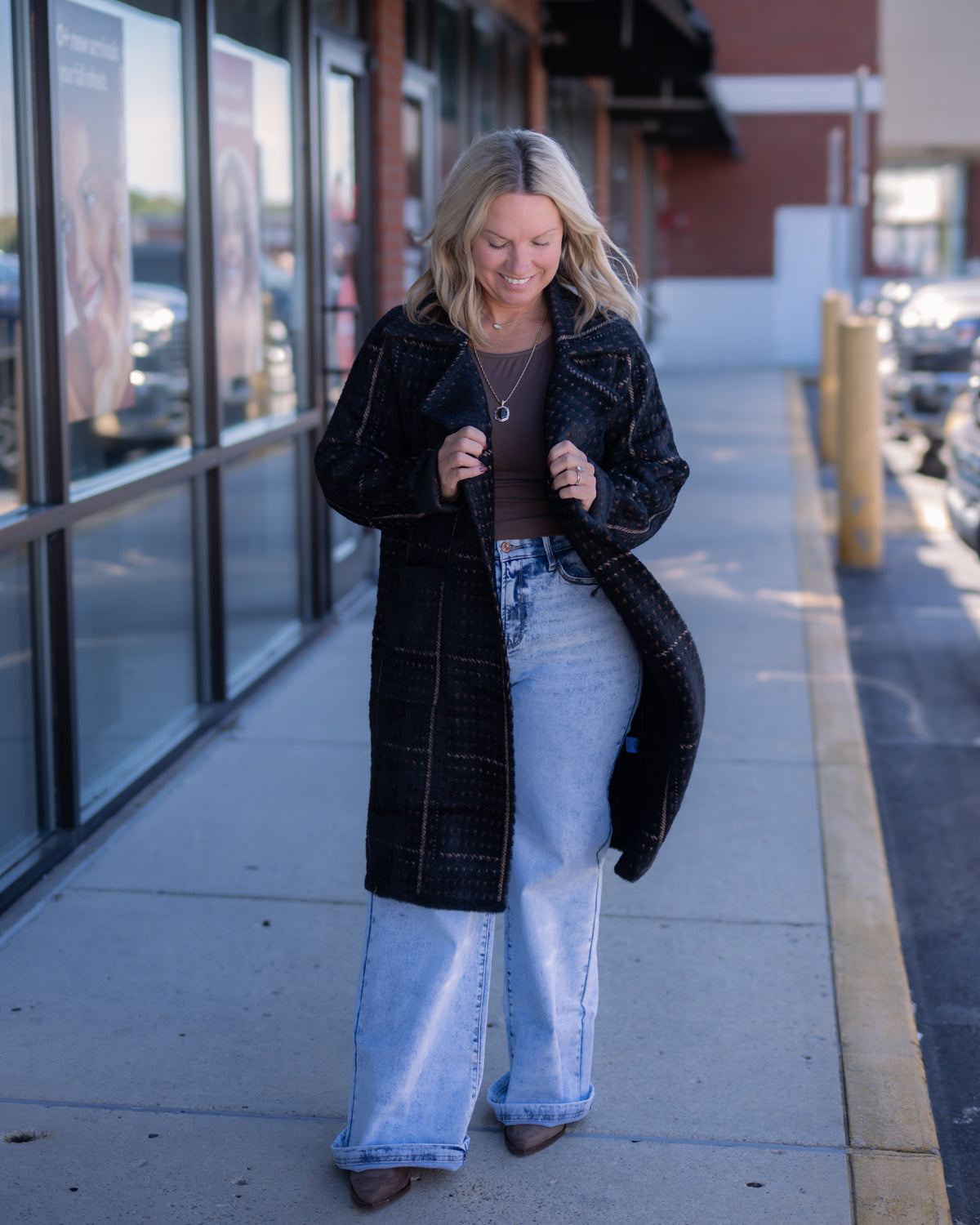 Sage the Label Marceau Houndstooth Coat