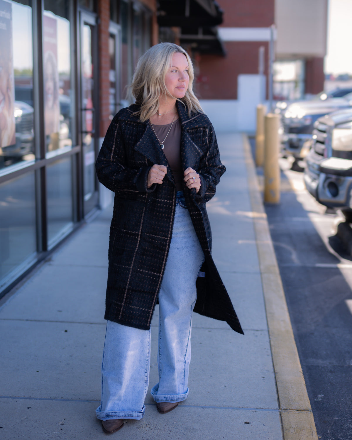 Sage the Label Marceau Houndstooth Coat