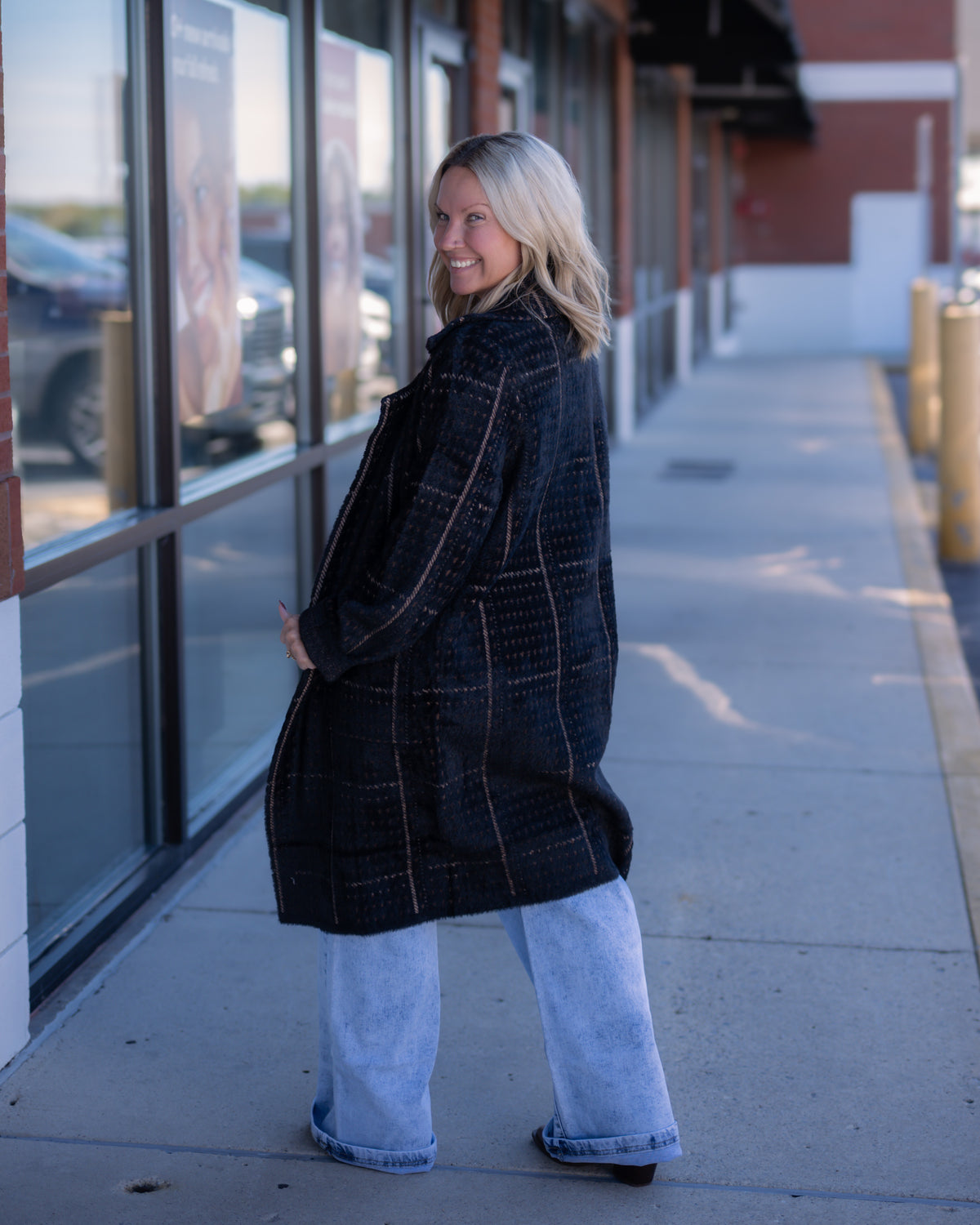Sage the Label Marceau Houndstooth Coat