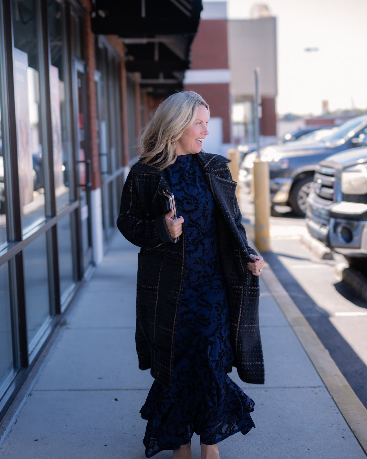 Sage the Label Marceau Houndstooth Coat