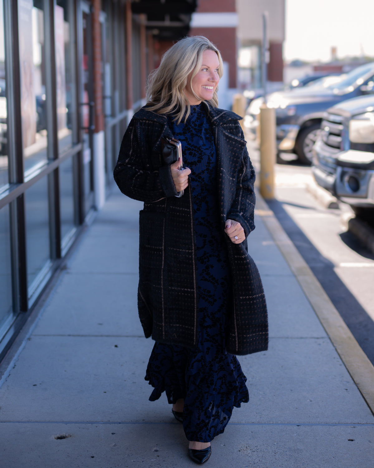 Sage the Label Marceau Houndstooth Coat