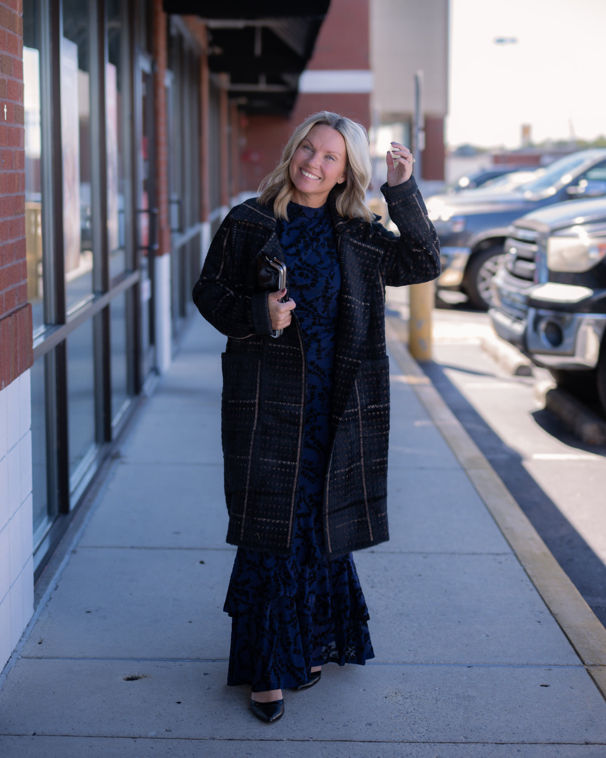 Sage the Label Marceau Houndstooth Coat