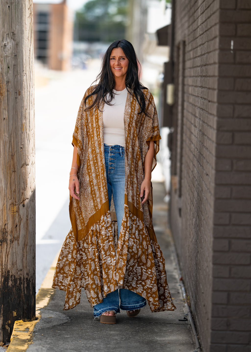 Paisley Free Flow Kimono