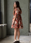 Puff Sleeve Print Dress