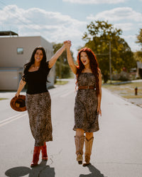 Z Supply Izabel Leopard Skirt