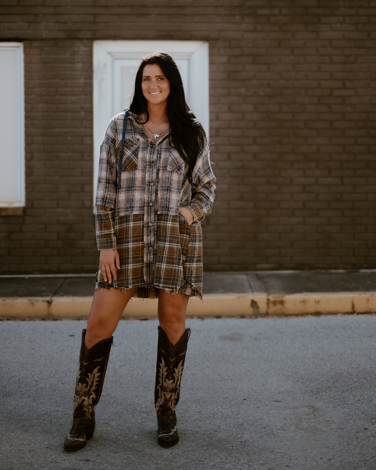Rustic Rebel Hooded Plaid