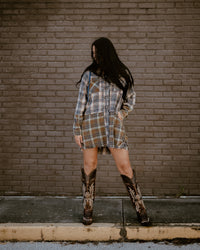 Rustic Rebel Hooded Plaid
