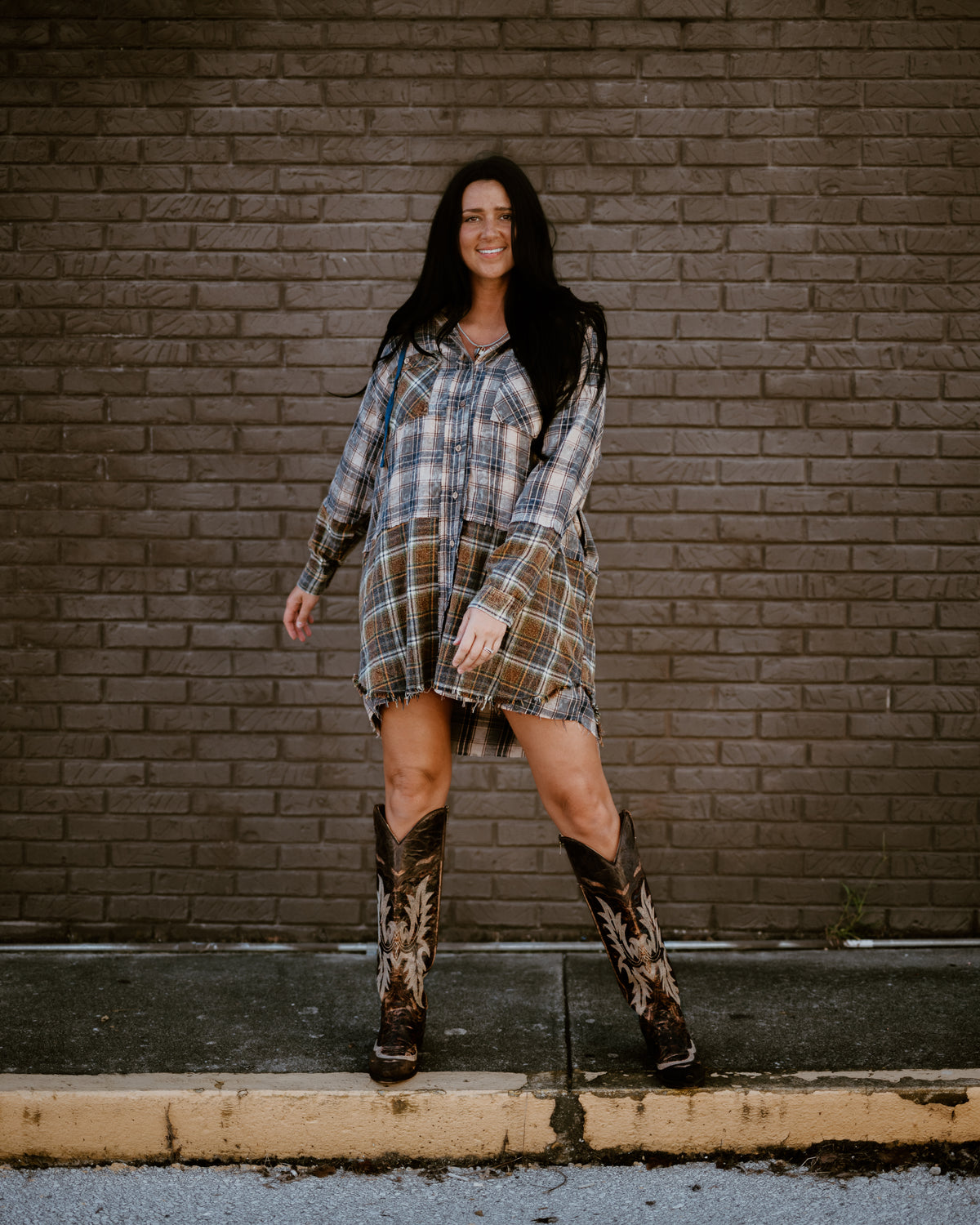 Rustic Rebel Hooded Plaid