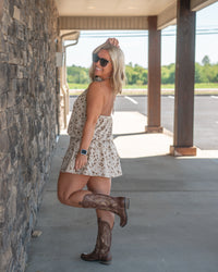 Wild at Heart Halter Dress