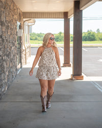 Wild at Heart Halter Dress