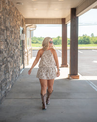Wild at Heart Halter Dress