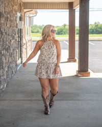 Wild at Heart Halter Dress