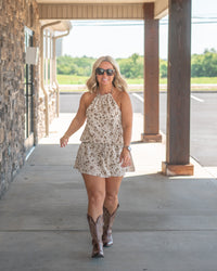 Wild at Heart Halter Dress