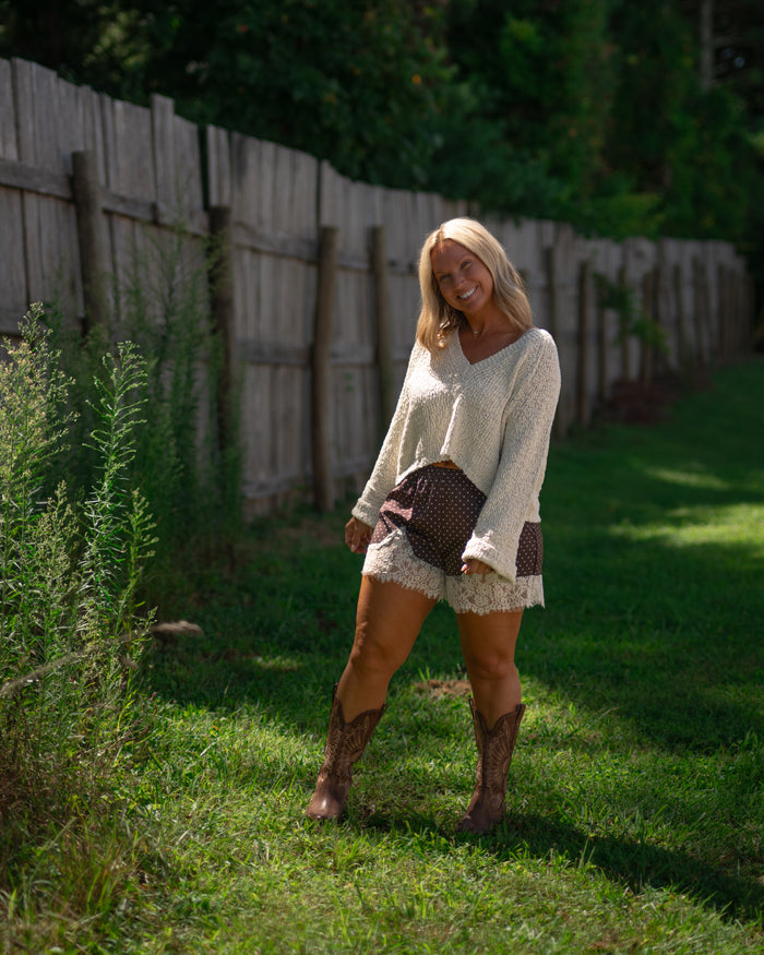 Free People Heartland Pullover Sweater