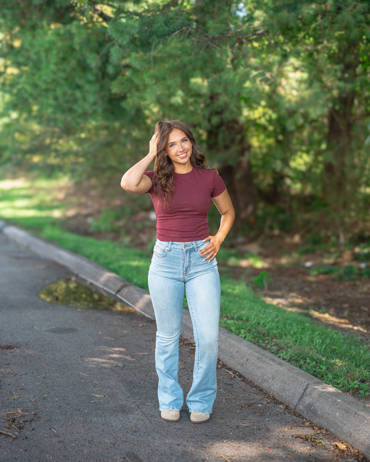 Good American Good Legs Flare Jeans in Indigo 1290