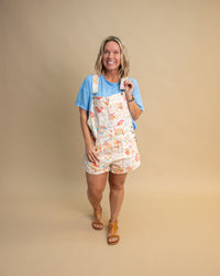 Free People Sun Drenched Combo Ziggy Overalls