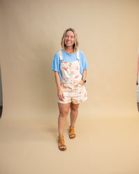 Free People Elsie Swing Tee Blissful Blue
