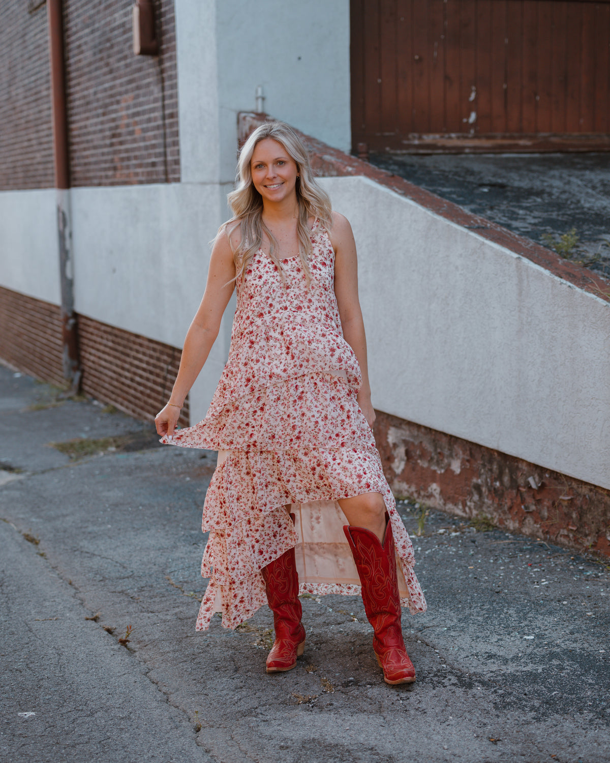 Twisted Details High Low Maxi Dress